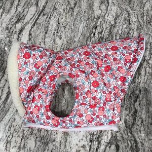 Floral dog hooded vest